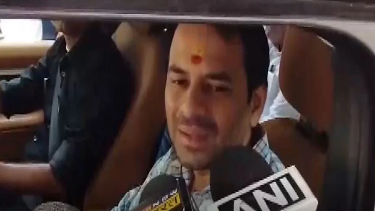 Tej Pratap Yadav inspects strong room at Raj Narain College ahead of election results day