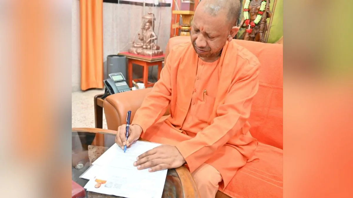 UP CM Yogi fills SIR enumeration form in Gorakhpur, appeals to people to join process