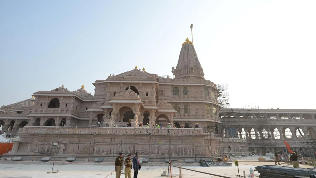 Mock trial of PM visit to Ayodhya for flag hoisting at Ram Temple on Nov 25; Yogi inspect arrangements