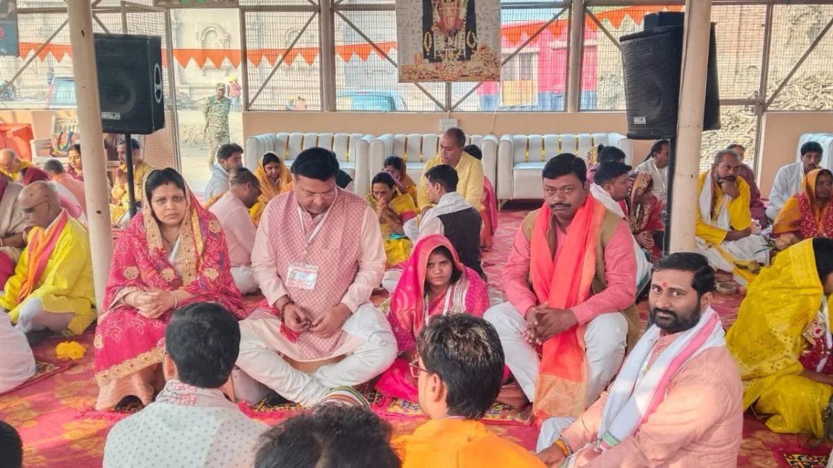 Religious flag hoisting ceremony at Ayodhya’s Ram Mandir begins with ‘Navgraha Pujan’