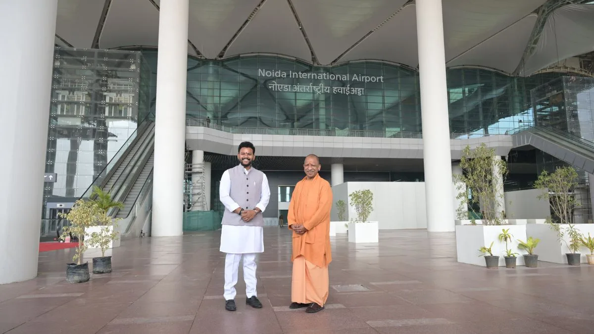 CM Yogi inspects Jewar airport; seeks swift security clearances