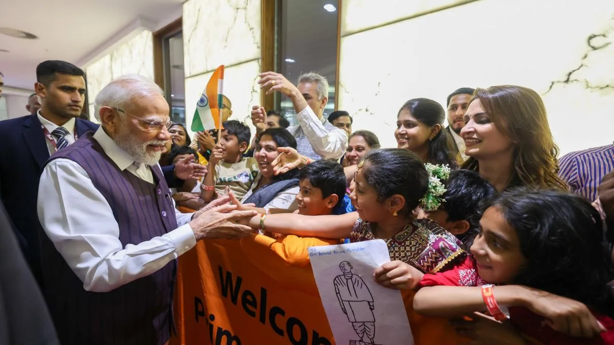 PM Modi receives warm welcome from Indian community in Johannesburg