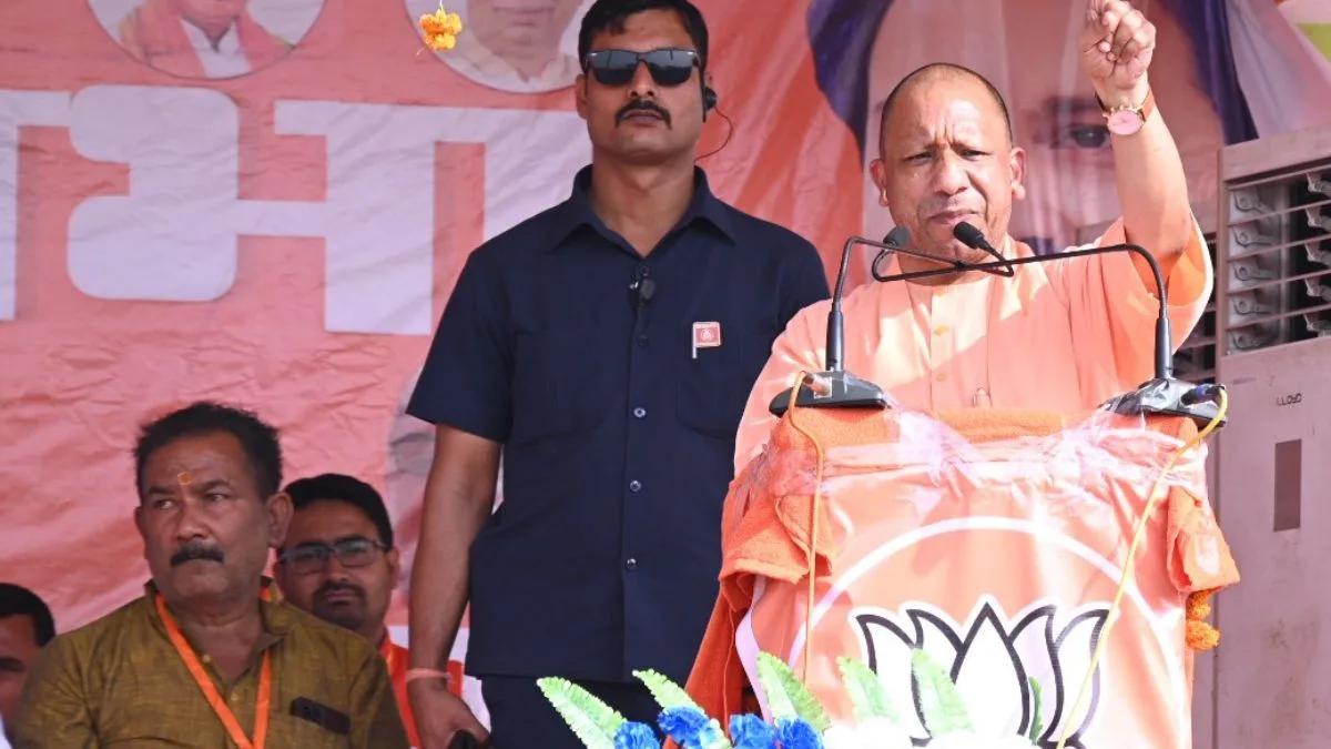 UP CM Yogi holds rallies in Raxaul and Narkatiaganj to drum up support for NDA candidates