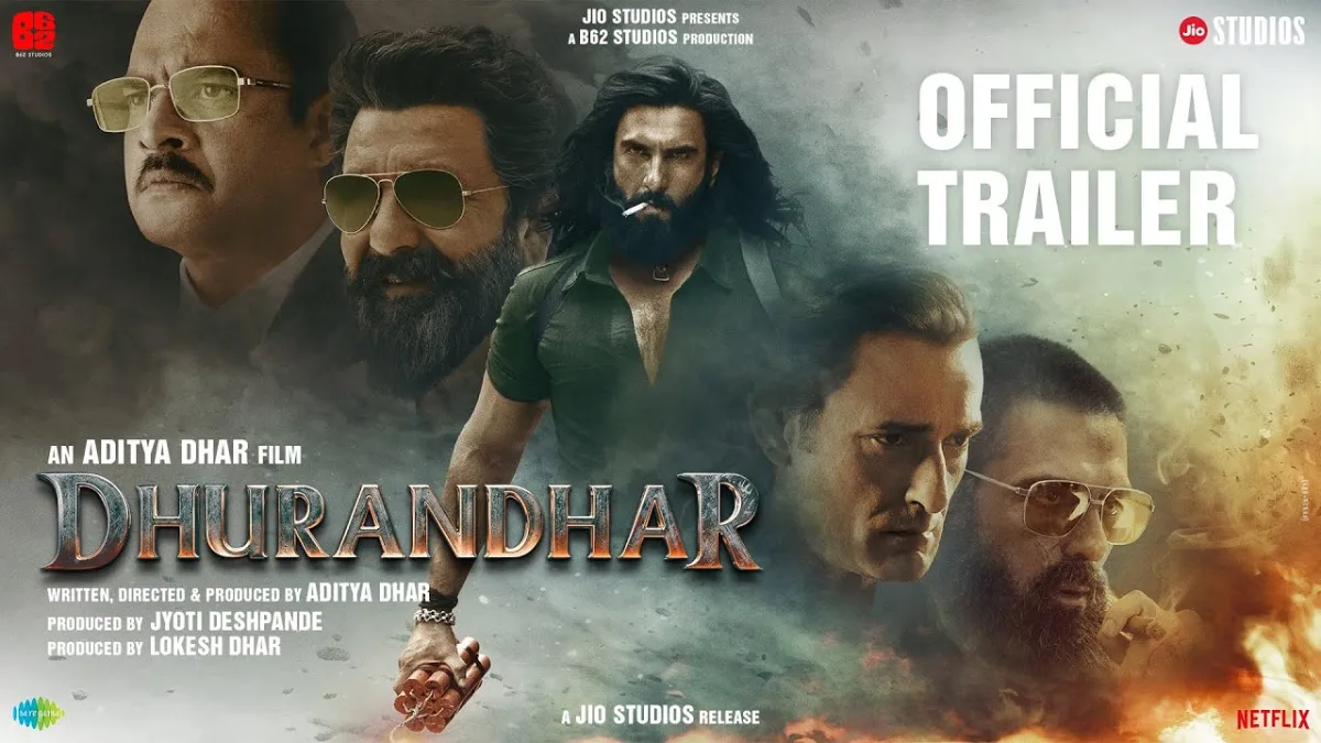‘Dhurandhar’ trailer OUT: Ranveer Singh, R Madhavan, Akshaye Khanna, Sara Arjun lead high-stakes spy saga