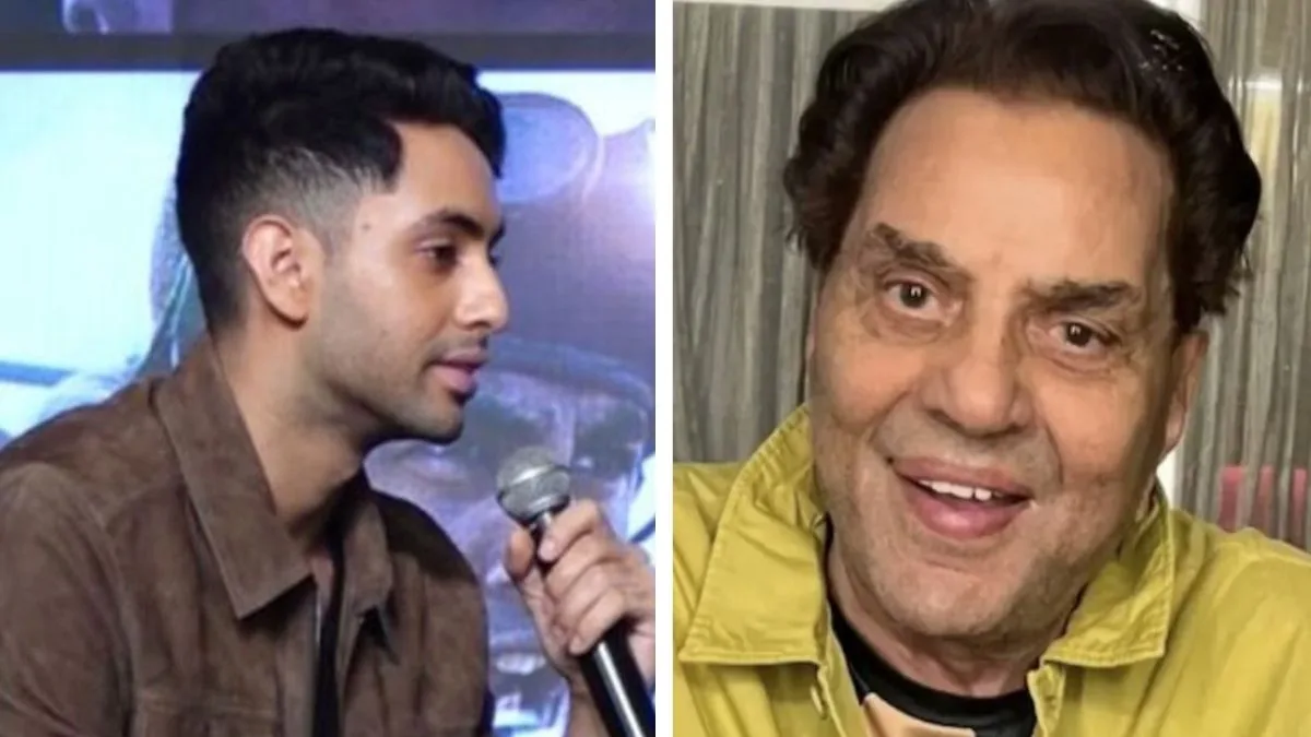 Agastya Nanda emotional at ‘Ikkis’ song launch as he pays tribute to late Dharmendra