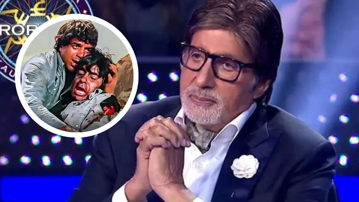 Amitabh Bachchan honours Dharmendra on KBC, shares BTS story from iconic death scene in ‘Sholay’
