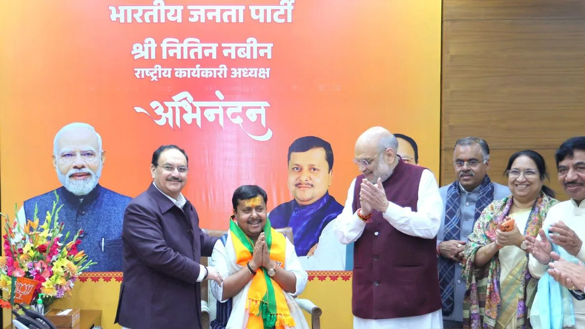 Nitin Nabin assumes charge as BJP national working president in presence of Nadda, Shah