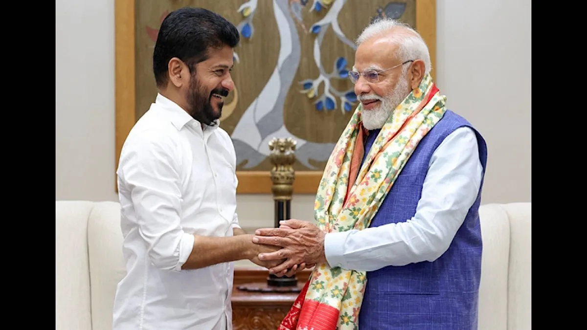 CM Revanth Reddy Meets PM Modi, Extends Invitation to Global Summit Showcasing ‘Telangana Rising 2047’ Vision