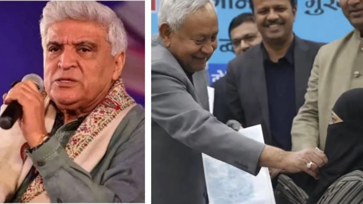 Javed Akhtar reacts to Nitish Kumar pulling down woman doctor’s hijab, demands apology