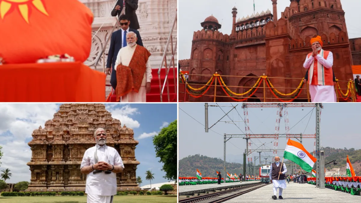 PM Modi shares glimpses of a transformative 2025
