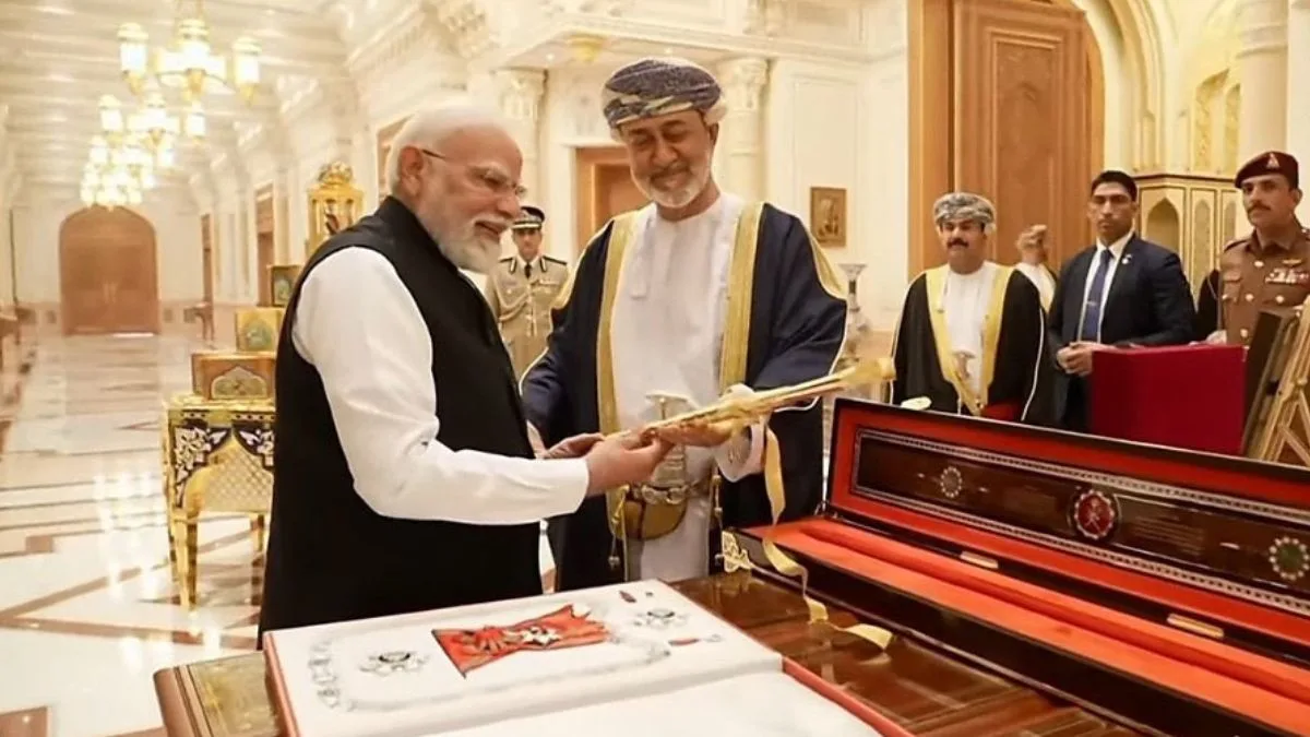 PM Modi conferred with Oman’s highest civilian honour ‘The First Class of the Order of Oman’