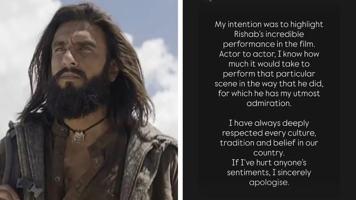 Ranveer Singh apology: Actor sorry for ‘Kantara’ joke, clears air on Chamundi Daiva before ‘Dhurandhar’