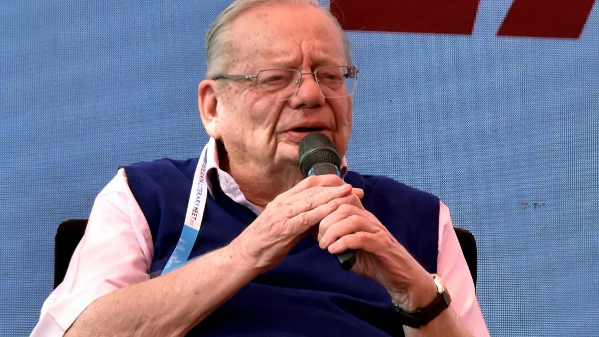 Veteran author Ruskin Bond during a public appearance