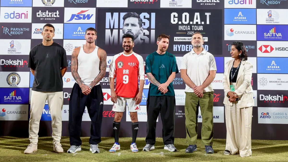 GOAT India Tour 2025: Messi thanks Hyderabad crowd for “love and affection”, fans, players rejoice at witnessing the icon