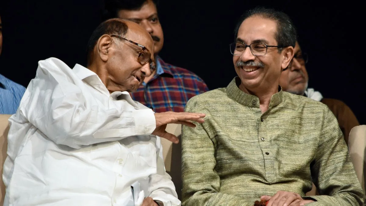 Sharad Pawar-led NCP leader Jayant Patil meets Uddhav Thackeray for alliance talks