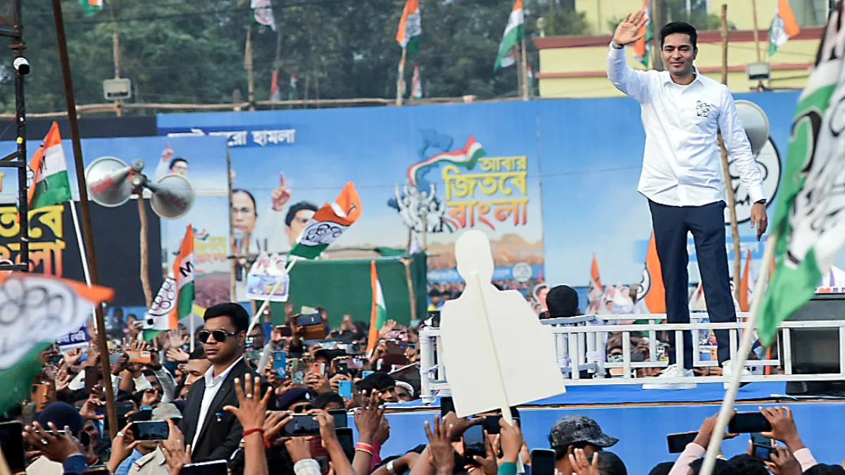 ‘TMC ready to march to Delhi,’ warns Abhishek Banerjee, launches sharp attack on CEC and Amit Shah. (ANI Photo)