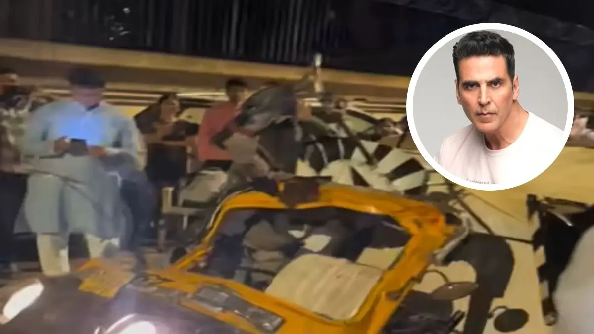 Akshay Kumar’s security car collides with auto-rickshaw in Juhu; injured driver and family demand compensation