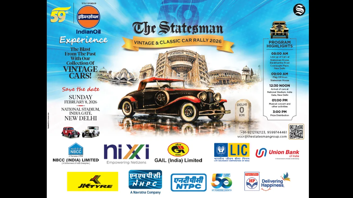 The Statesman Vintage and Classic Car Rally to be held in Delhi on February 8