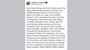 Donald Trump on George Clooney