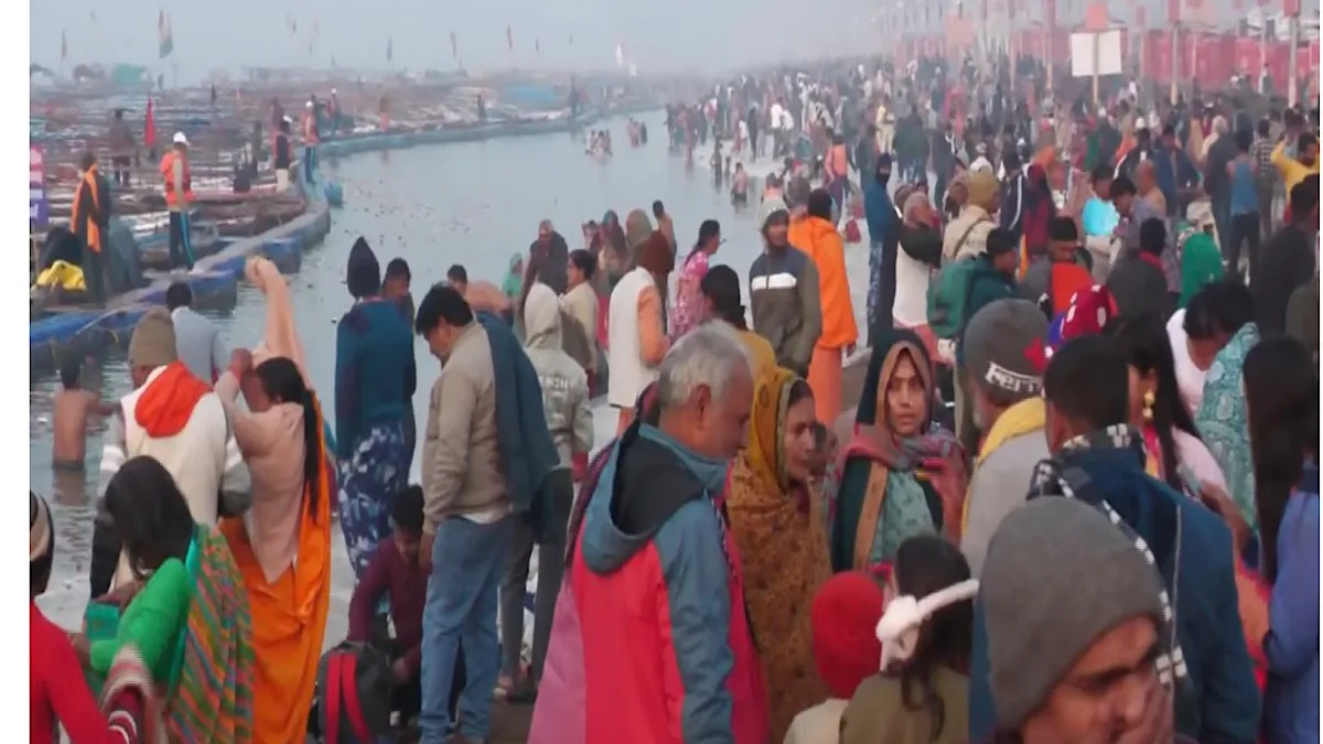 North India shivers under intense cold wave; Magh Mela draws devotees despite biting chill