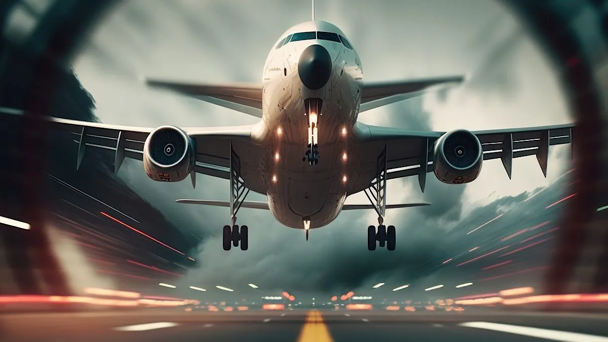 Why we sense a drop after takeoff