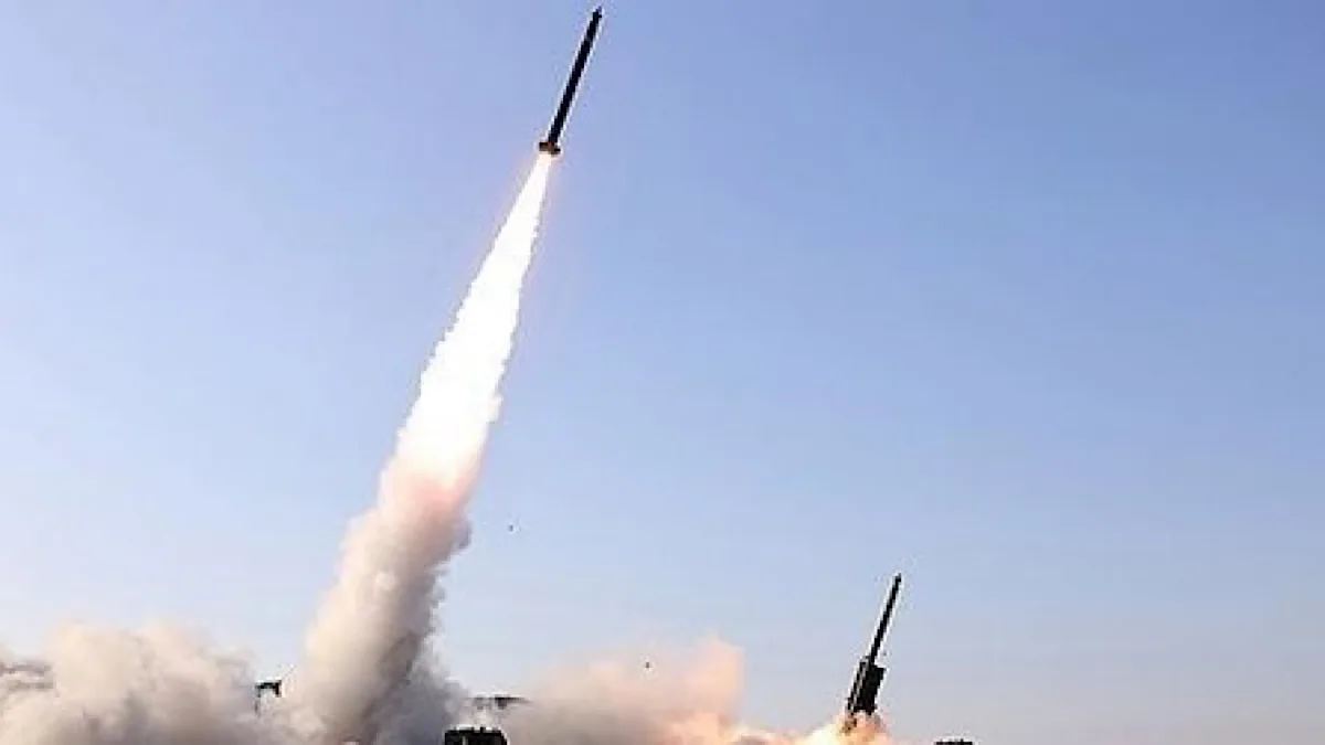North Korea test-fires large-caliber multiple rocket launcher with Kim in attendance