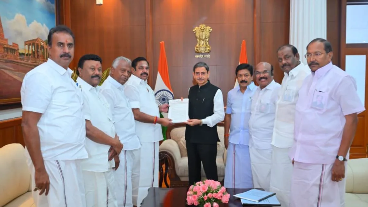 ‘Rs 4-lakh crore corruption under DMK govt’: EPS memorandum to Guv RN Ravi presses for probe