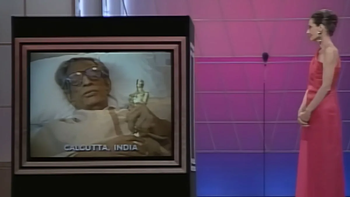 When Satyajit Ray accepted his historic honorary Oscar from a hospital bed in Calcutta in 1992