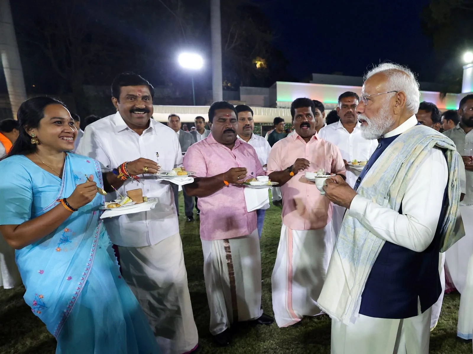 Later in the evening, Narendra Modi interacts with Kerala BJP elected representatives, paying tribute to party workers for their role in strengthening the organisation in the state. img