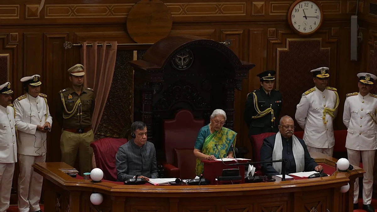 UP Assembly witnesses uproar during Governor’s address on opening day of Budget Session