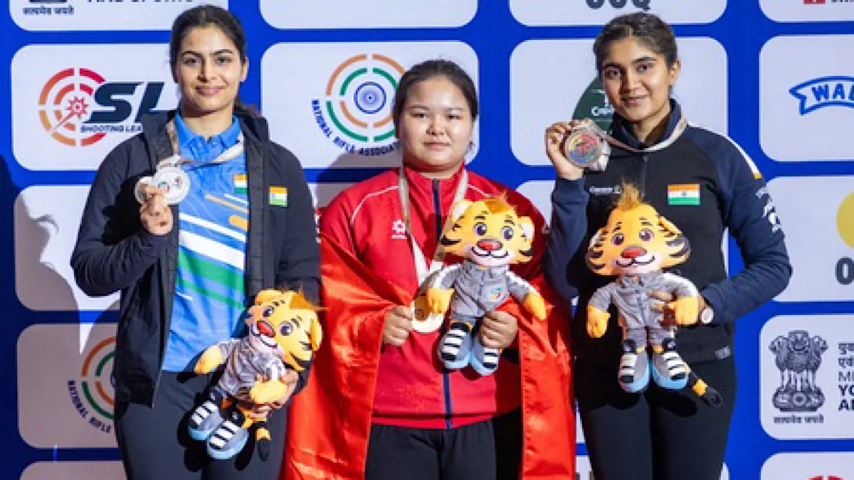 Asian Rifle/Pistol C’ship: Manu settles for silver, Esha bags bronze in women’s 25m Pistol