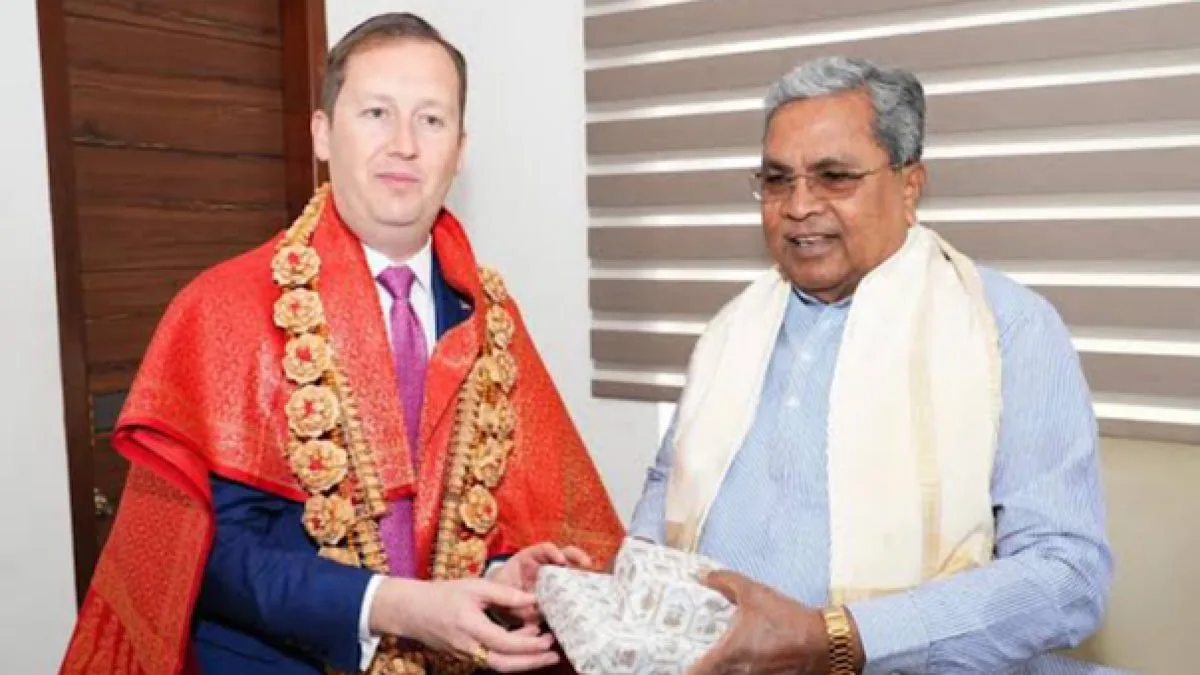 CM Siddaramaiah holds talks with US Ambassador Sergio Gor
