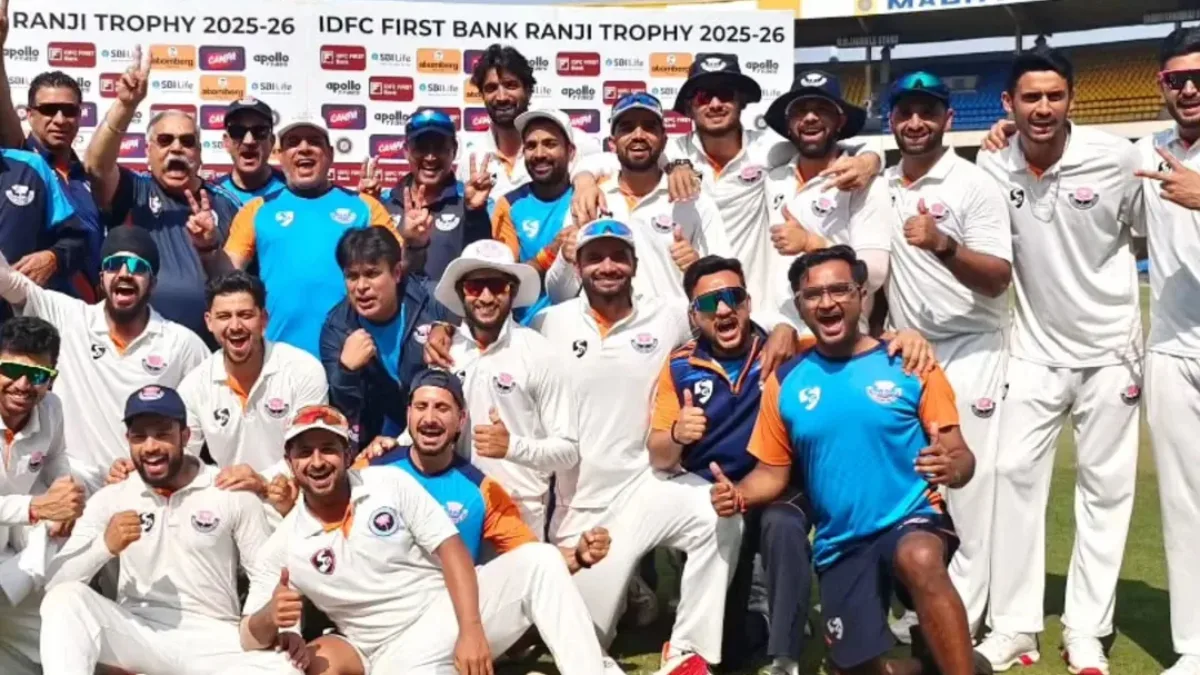 J&K qualify for their maiden Ranji Trophy semifinal/ Credit: JKCA/Instagram