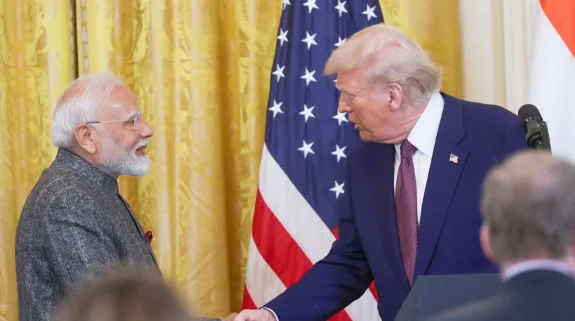 Prime Minister Narendra Modi and US President Donald Trump during a previous bilateral interaction