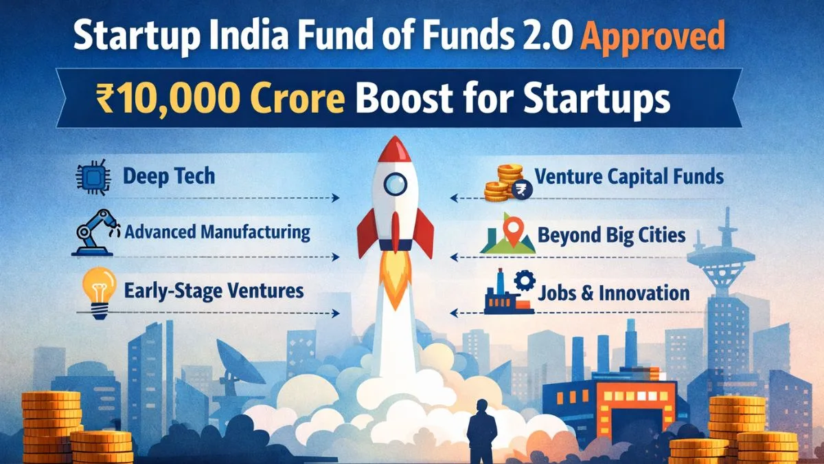 Rs 10,000 crore Startup Fund of Funds 2.0 approved: 7 things founders should know