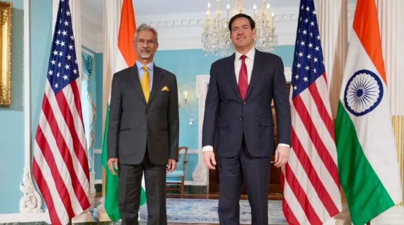 External Affairs Minister S Jaishankar with US Secretary of State Marco Rubio