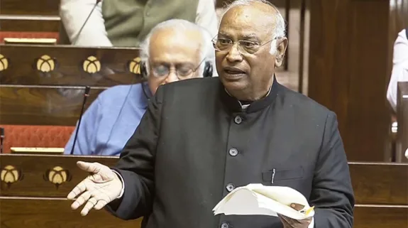 Mallikarjun Kharge, Rajya Sabha, Parliament Budget Session, Motion of Thanks debate, Congress vs BJP, Kharge speech Parliament, Indian parliamentary democracy