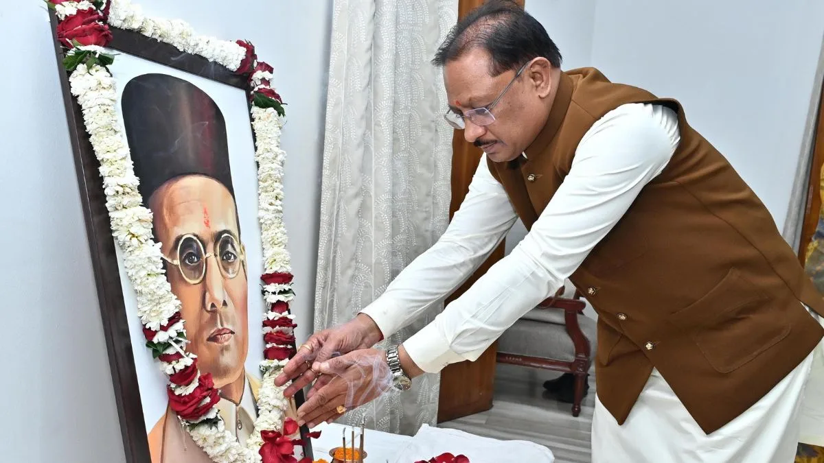Chhattisgarh CM Sai pays tribute to Veer Savarkar, hails his courage and intellectual legacy