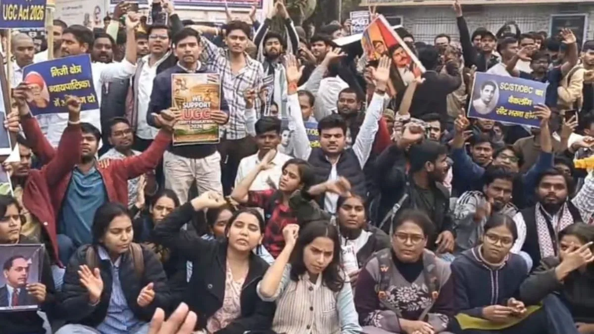 BHU students protest in favour of UGC’s Equality Rules, demand safe campuses