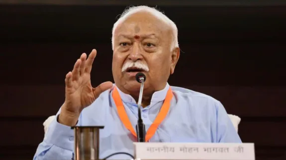 RSS chief Mohan Bhagwat Chadar Mahotsav Jaisalmer, Dadaguru Acharya Jindutta Suri Jain spiritual head, Shraman tradition Brahman tradition unity message, unity in diversity mantra all communities,