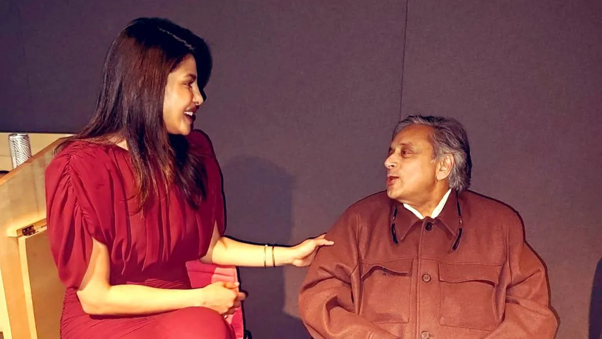 Priyanka Chopra reunites with Shashi Tharoor after over a decade at Harvard backstage