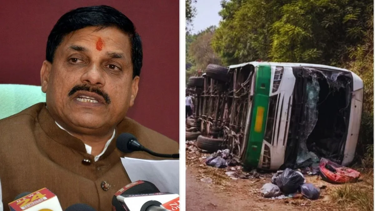 10 killed, 31 injured as bus returning from CM Mohan Yadav event crashes head-on with pick-up truck in Madhya Pradesh