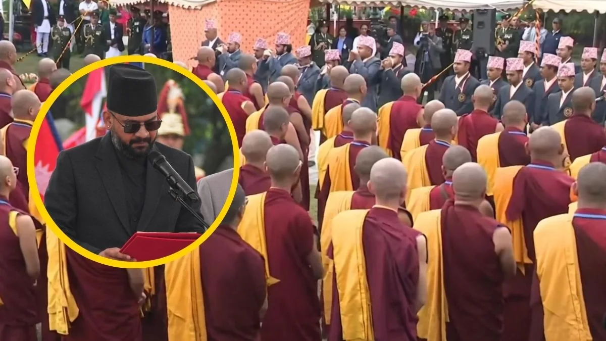 7 brahmans, 108 batuks, 107 monks: Balen Shah’s Hindu-Buddhist ritual-filled oath slammed over secular concerns