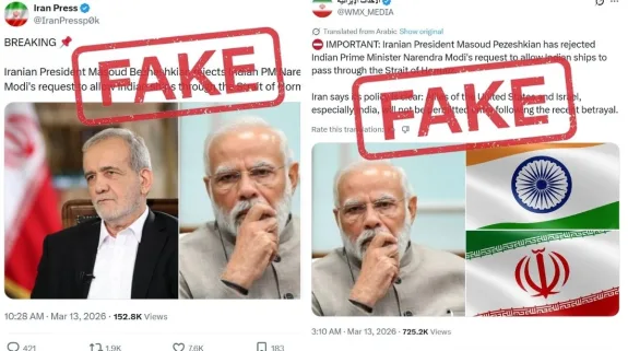 Fake Narrative Targets India-Iran Shipping Ties; MEA Steps In With Strong Denial Strait of Hormuz