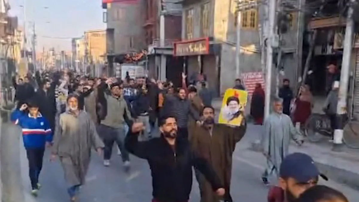 Protests erupt in Kashmir, Kargil over the killing of Ayotollah Khamenei in US-Israel strikes