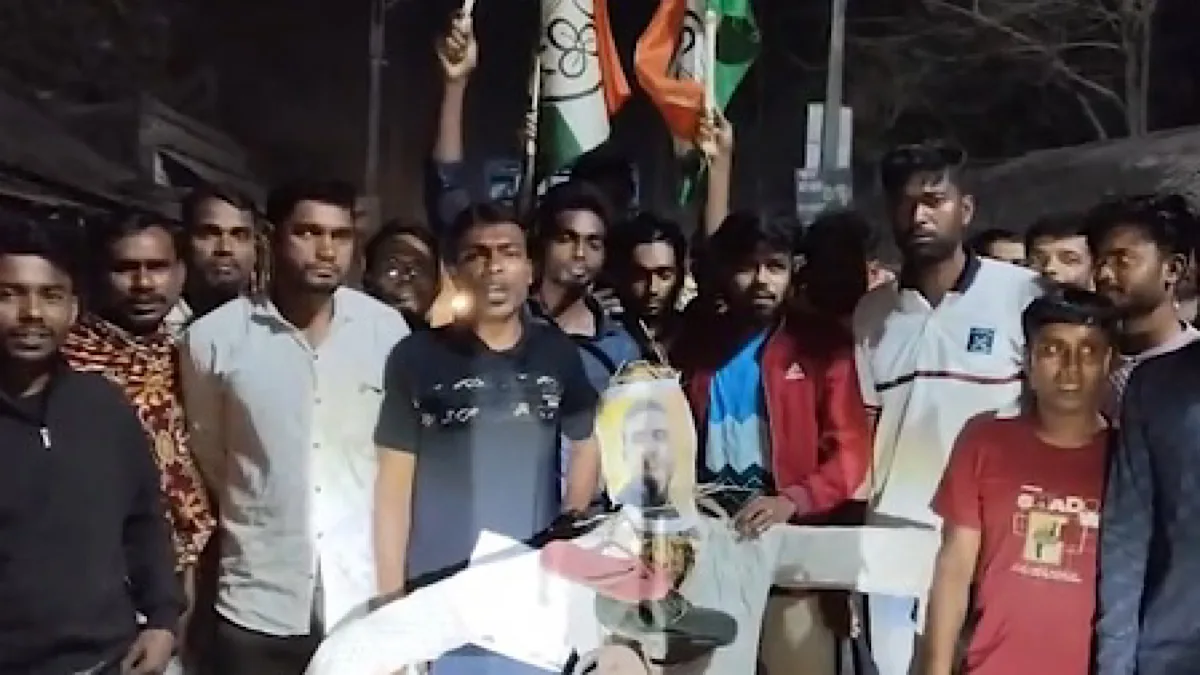 Trinamool protests in Bengal’s Hasnabad over ‘targetted’ removal of names from electoral rolls