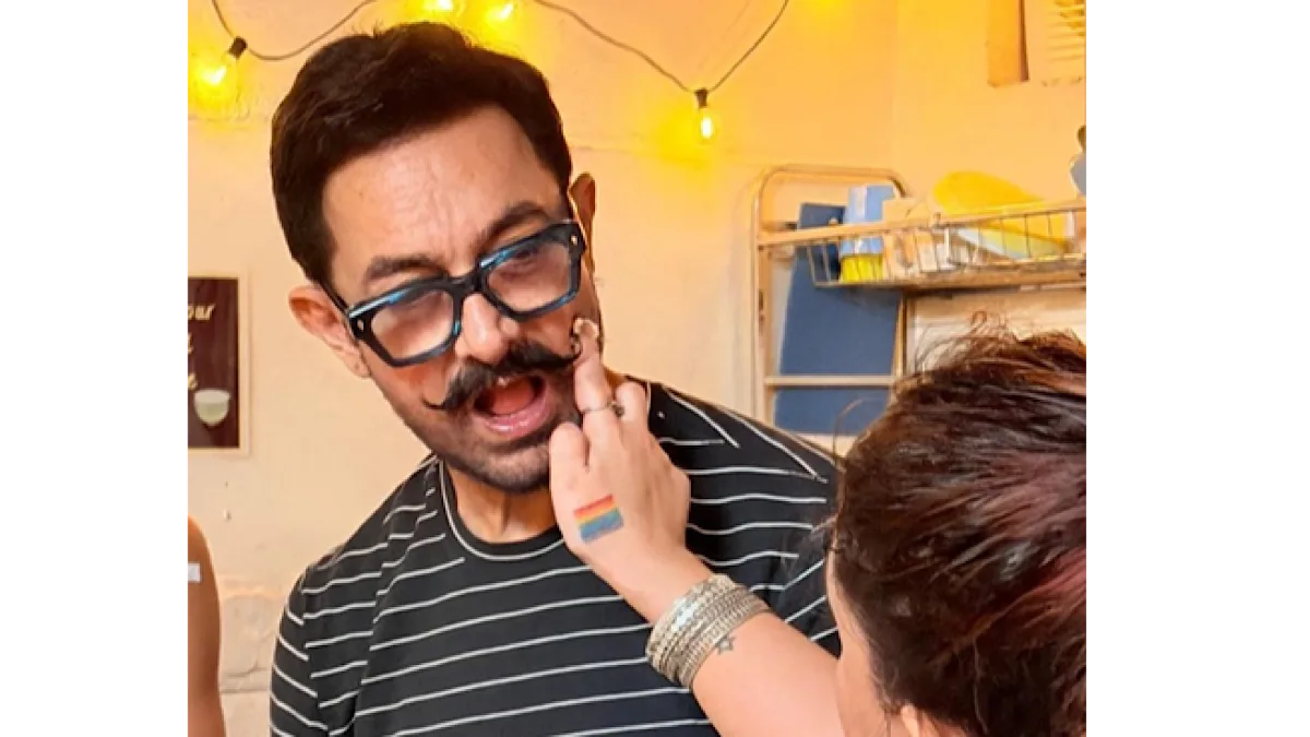 Ira Khan puts cake on dad Aamir Khan’s face: Now it’s a real birthday party
