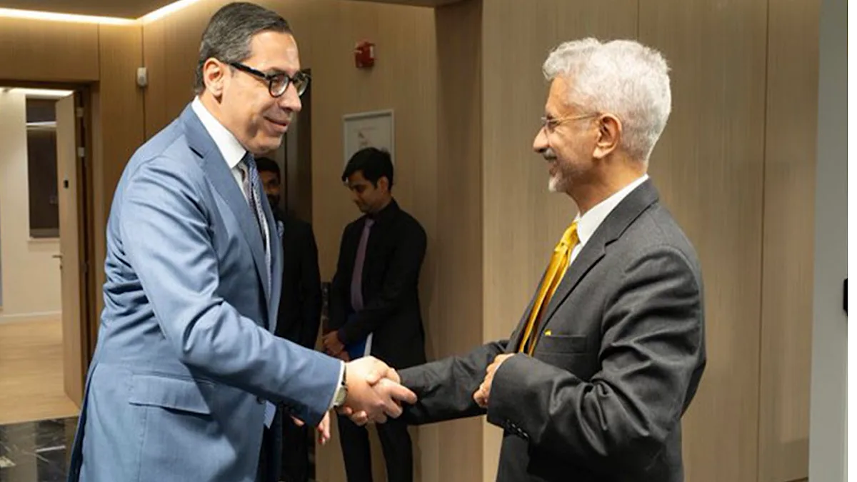 EAM Jaishankar meets Cyprus FM Constantinos Kombos in Brussels