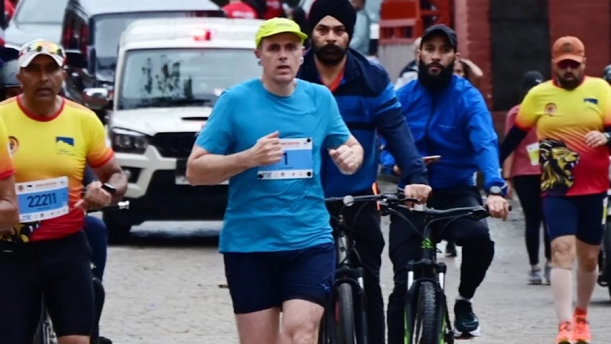CM Omar Abdullah runs half marathon as Jammu hosts historic first international event