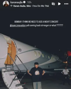 Karan Aujla Instagram story